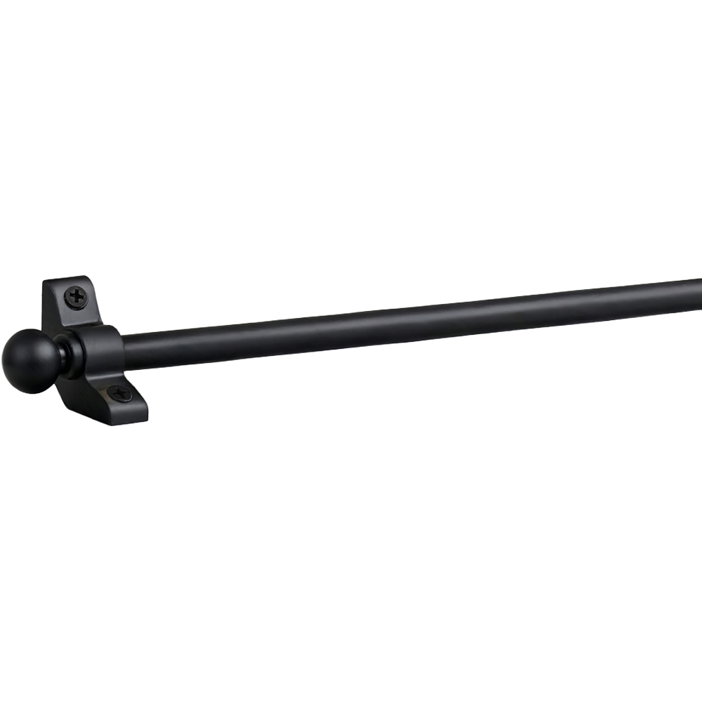 New Edge Blinds Matt Black Ball End Finial Premium Metal Stair Rod Set 72.5cm x 10mm 13 Pack Image 1
