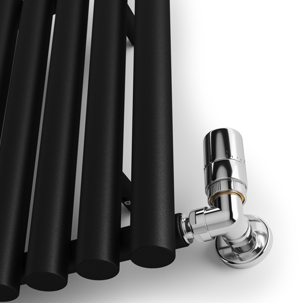 Terma Rolo Room 2015 BTU Heban Black Radiator 500 x 865mm Image 5