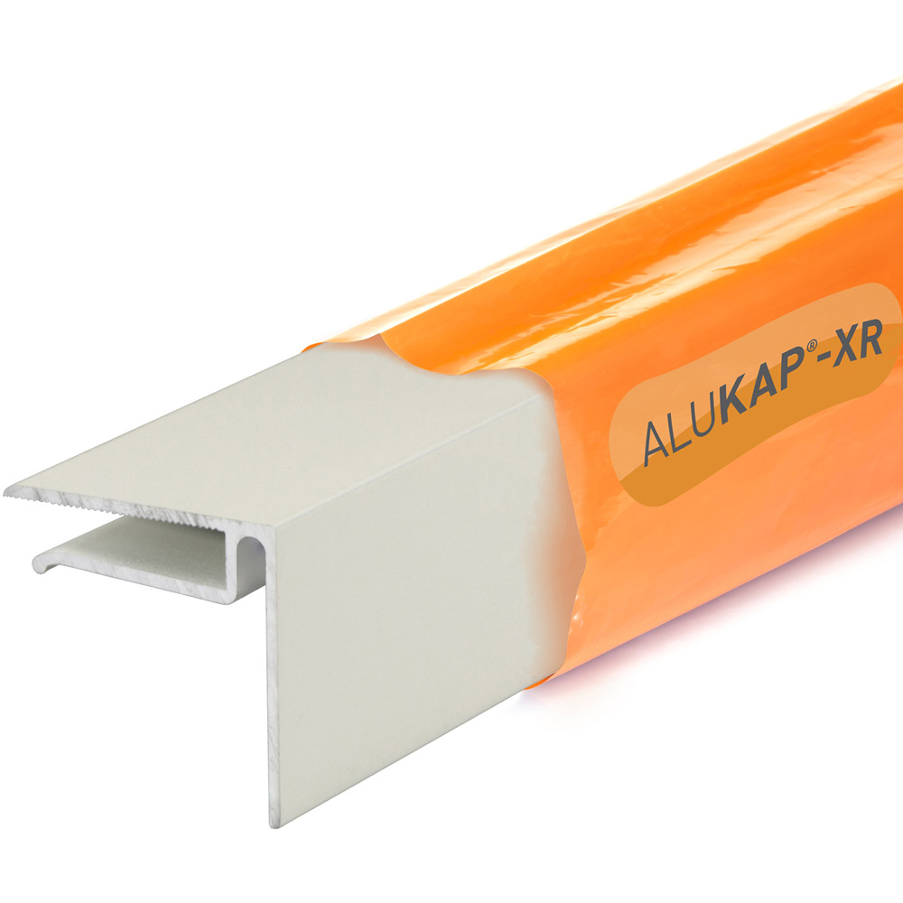 Alukap-XR 6.4mm White End Stop Bar 4.8m Image 1