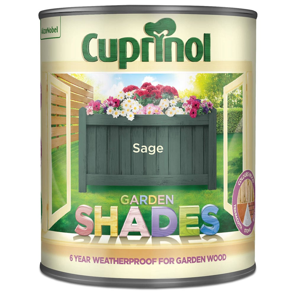 Cuprinol Garden Shades Sage Exterior Paint 1L Image 3