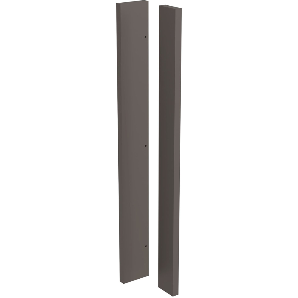 Kitchen Kit J-Pull Matt Graphite Corner Post 720 x 80 x 80mm Image 1