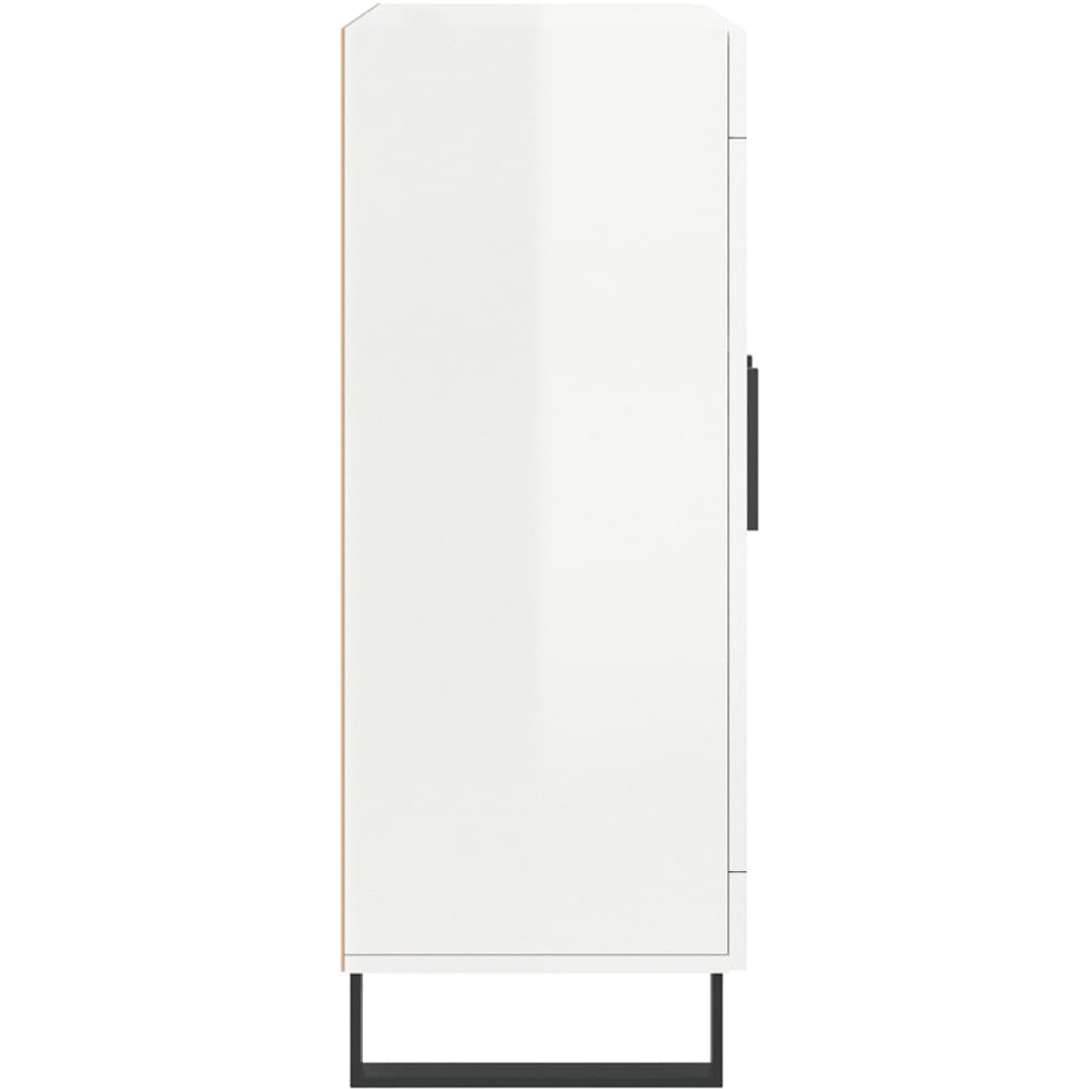 vidaXL 2 Door High Gloss White Sideboard Image 7
