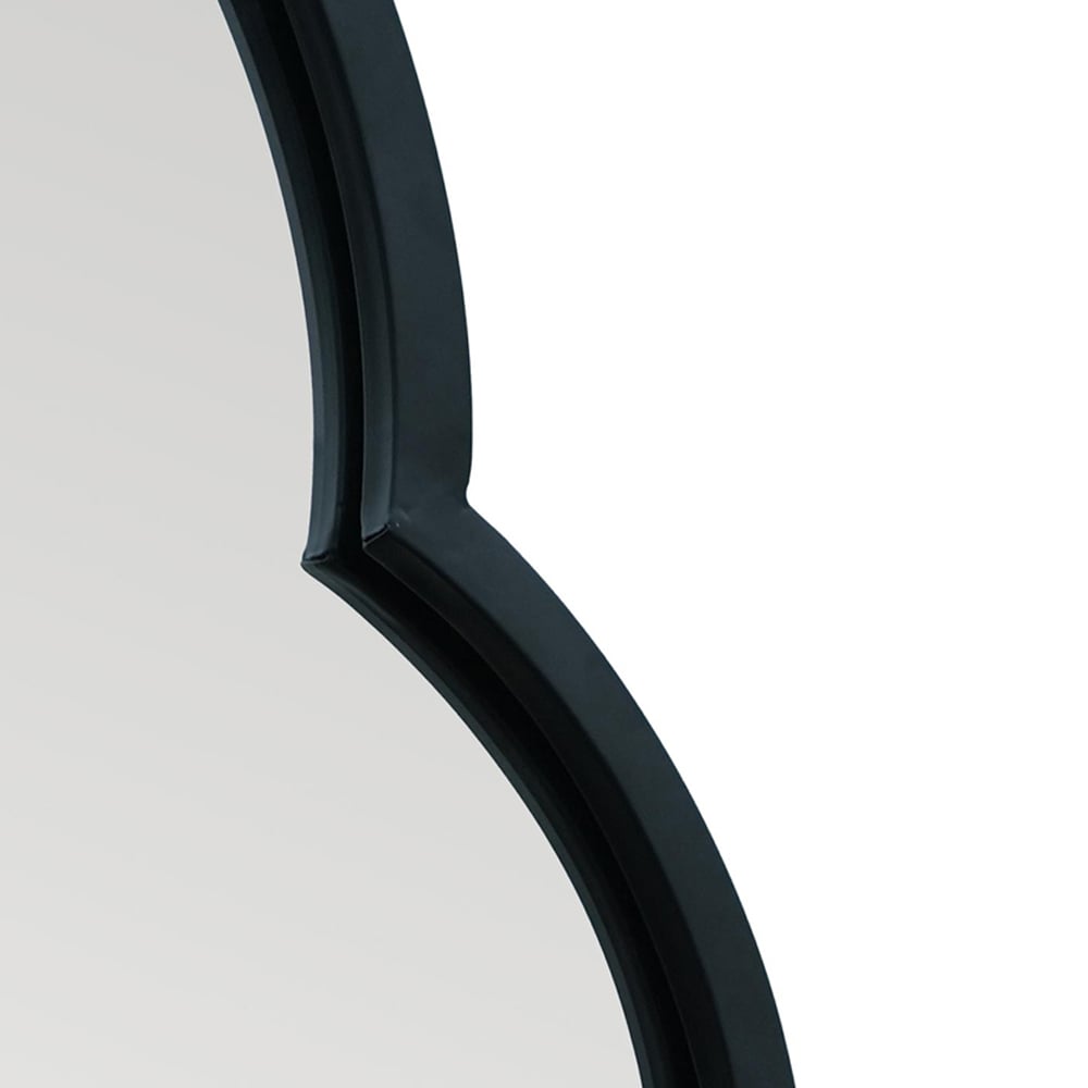 MirrorOutlet The Duplici Black Metal Double Arched Oval Wall Mirror 170 x 59cm Image 5