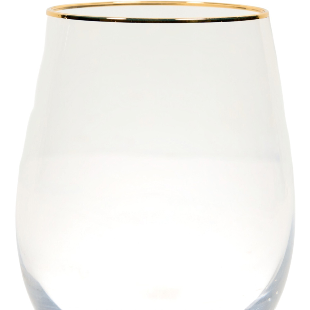 Pack of 4 Gold Rim Tumbler Glasses Image 4