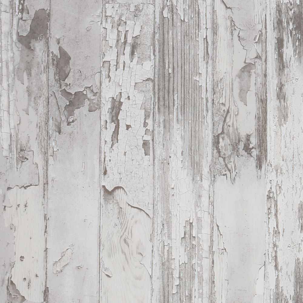 Fresco Distressed Wood Wallpaper Image 1