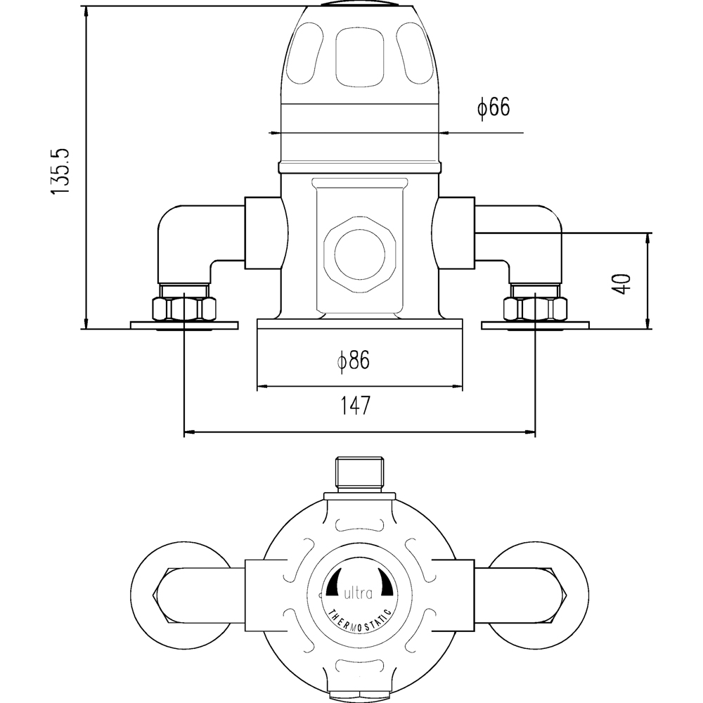 nuie Exposed Sequential Shower Valve Image 2
