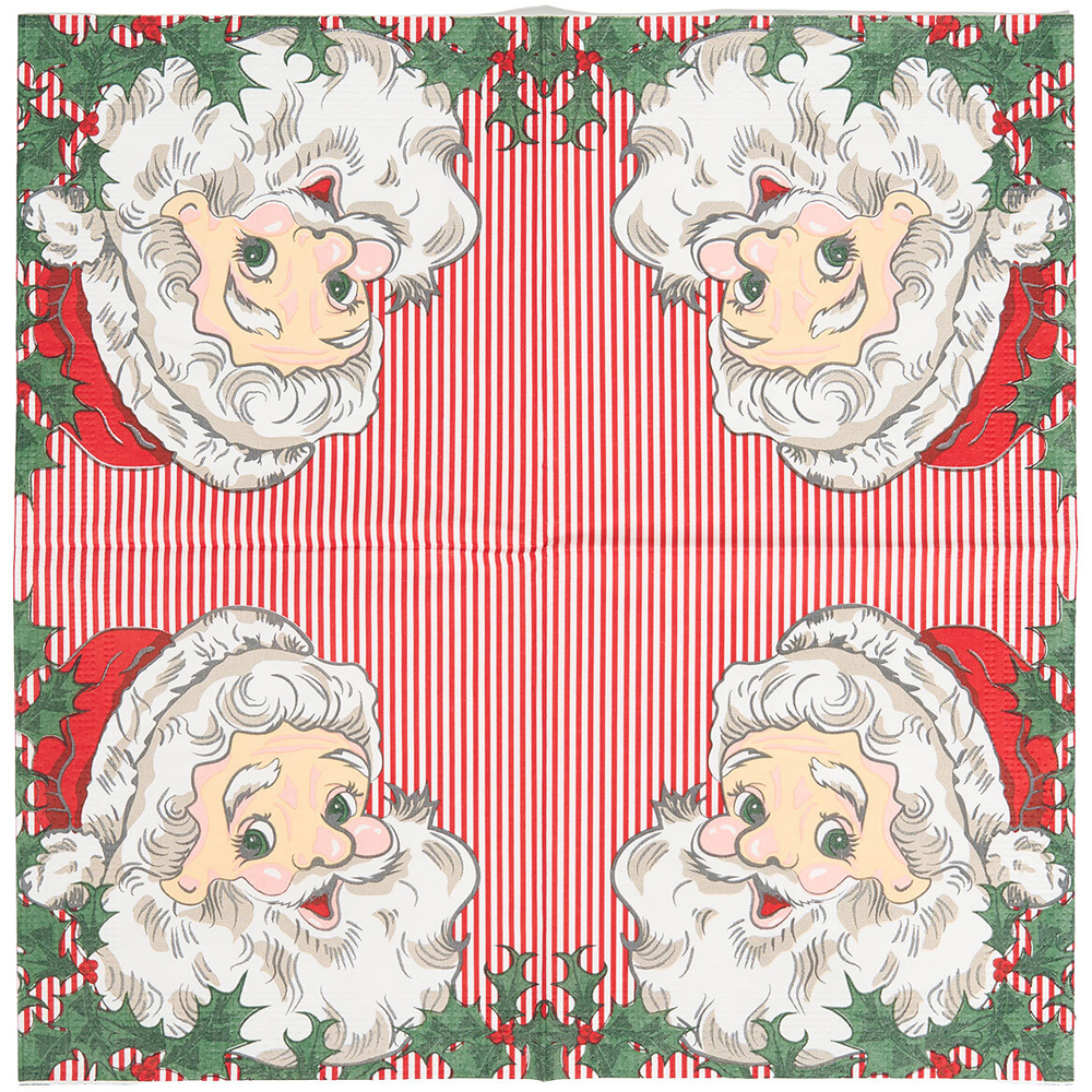 Set of 20 Santa Napkins Image 3