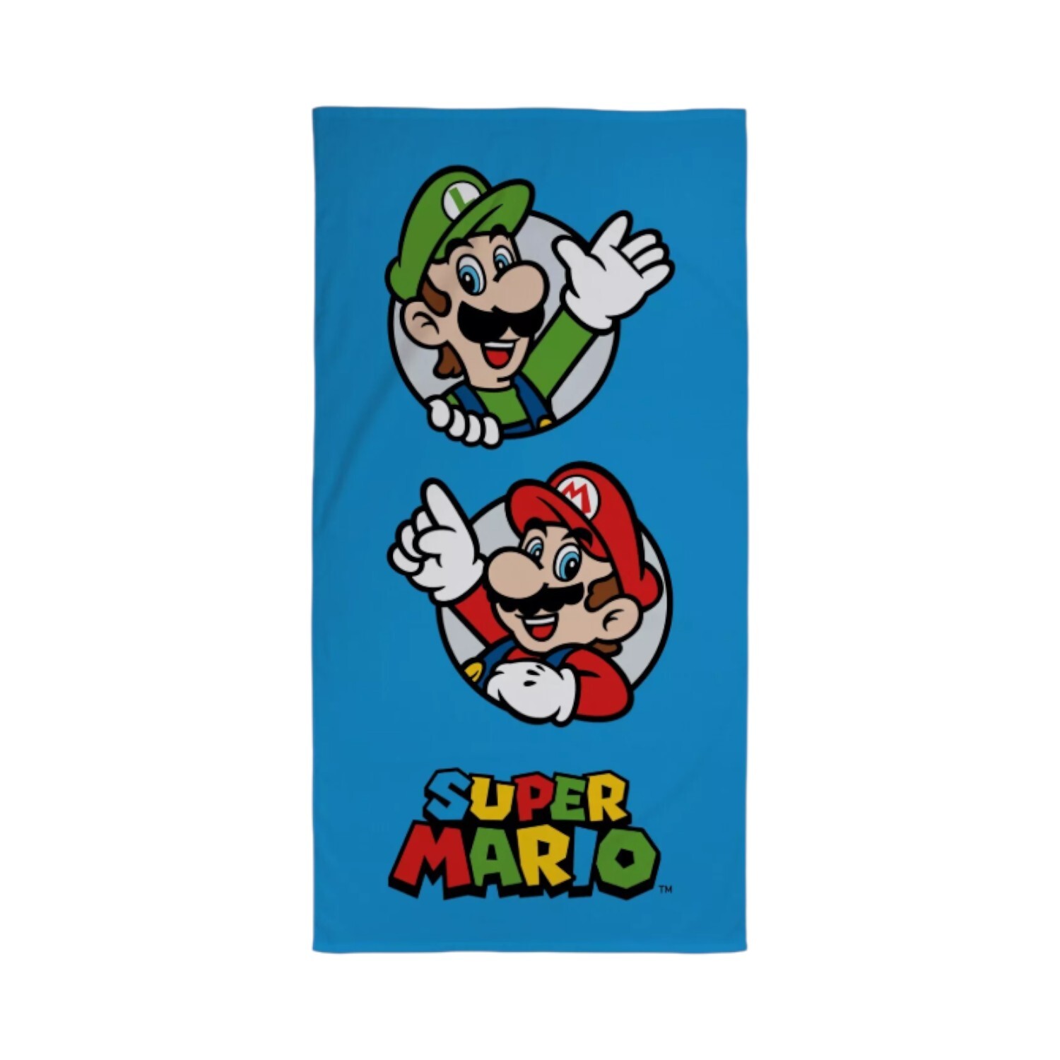 Nintendo Mario and Luigi Towel Blue Image 1