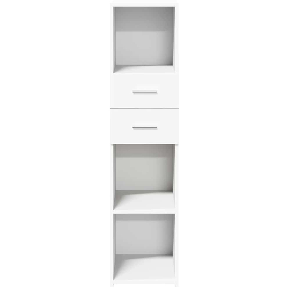 vidaXL 2 Drawer 3 Open Shelf White Highboard Image 4