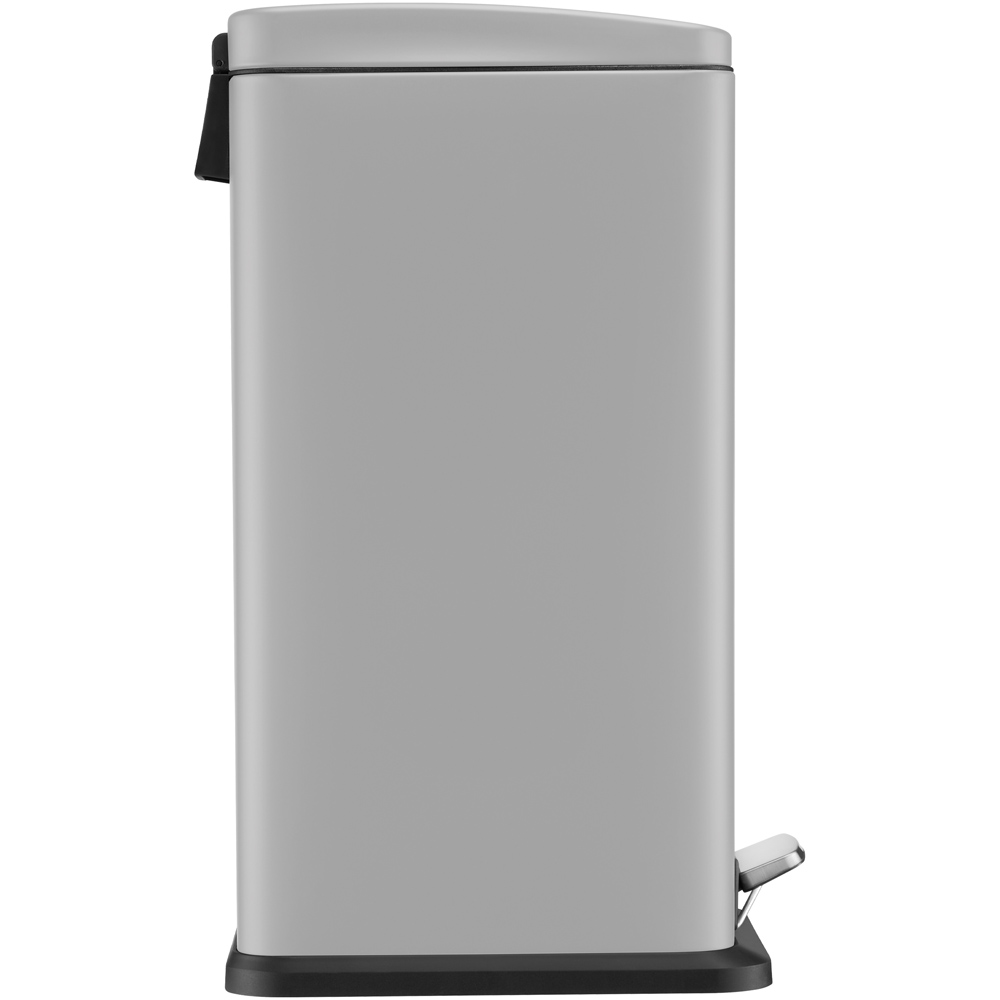 Black + Decker Slimline Soft Close Grey Pedal Bin 20L Image 4