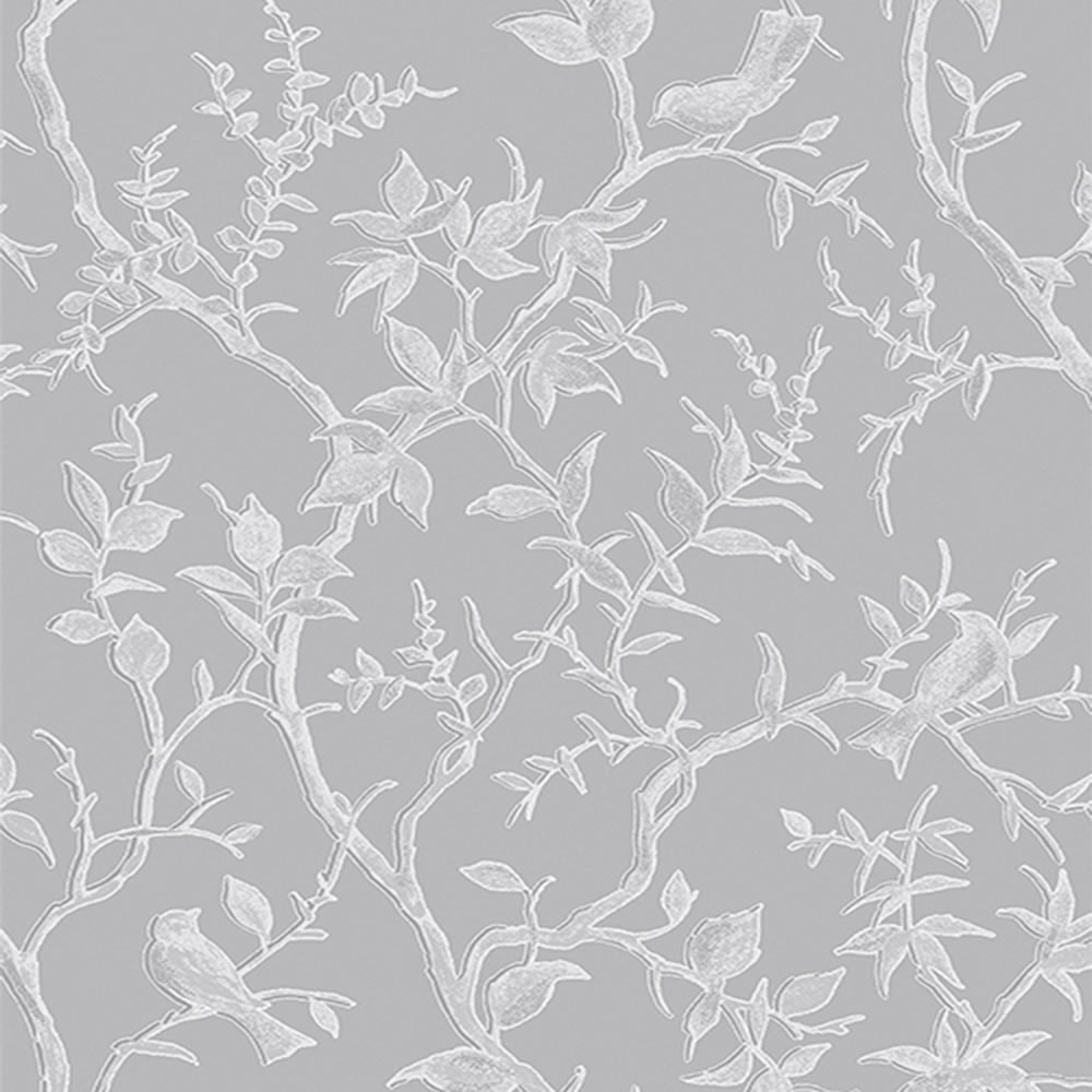 Superfresco Easy Wallpaper Laos Trail Grey and Sil ver Image 1