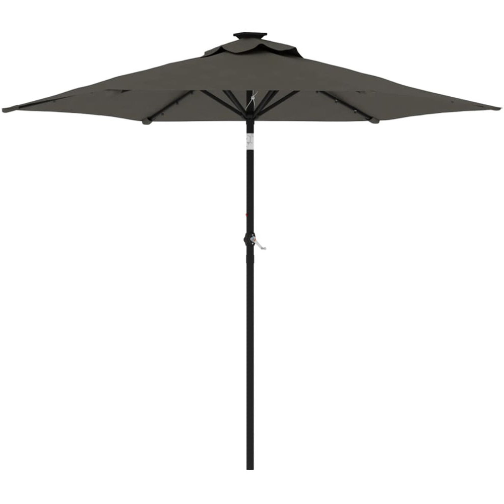 vidaXL Anthracite Garden Parasol with Steel Pole 2.25m Image 1