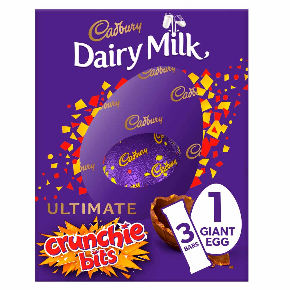 Cadbury Milk Chocolate Ultimate Crunchie Bits East Easter Egg and Crunchie Bars 540g Image 1