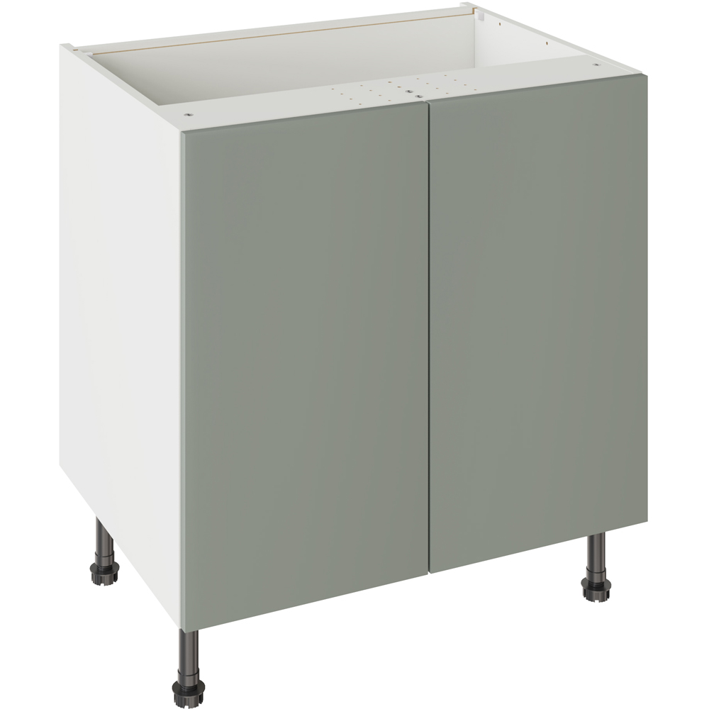 Kitchen Kit Slab Supermatt Agave Green Base Kitchen Cabinet Flatpack 800mm Image 1