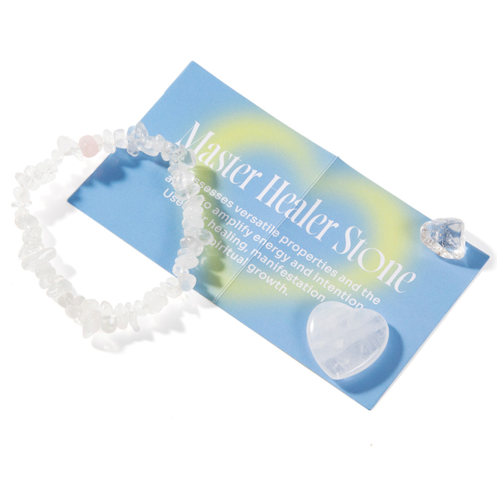 Myga Mountain Quartz Gemstone Bracelet and Crystal Set Image 3