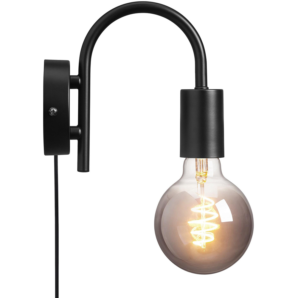 Nordlux Paco E27 Black Wall Light Image 4