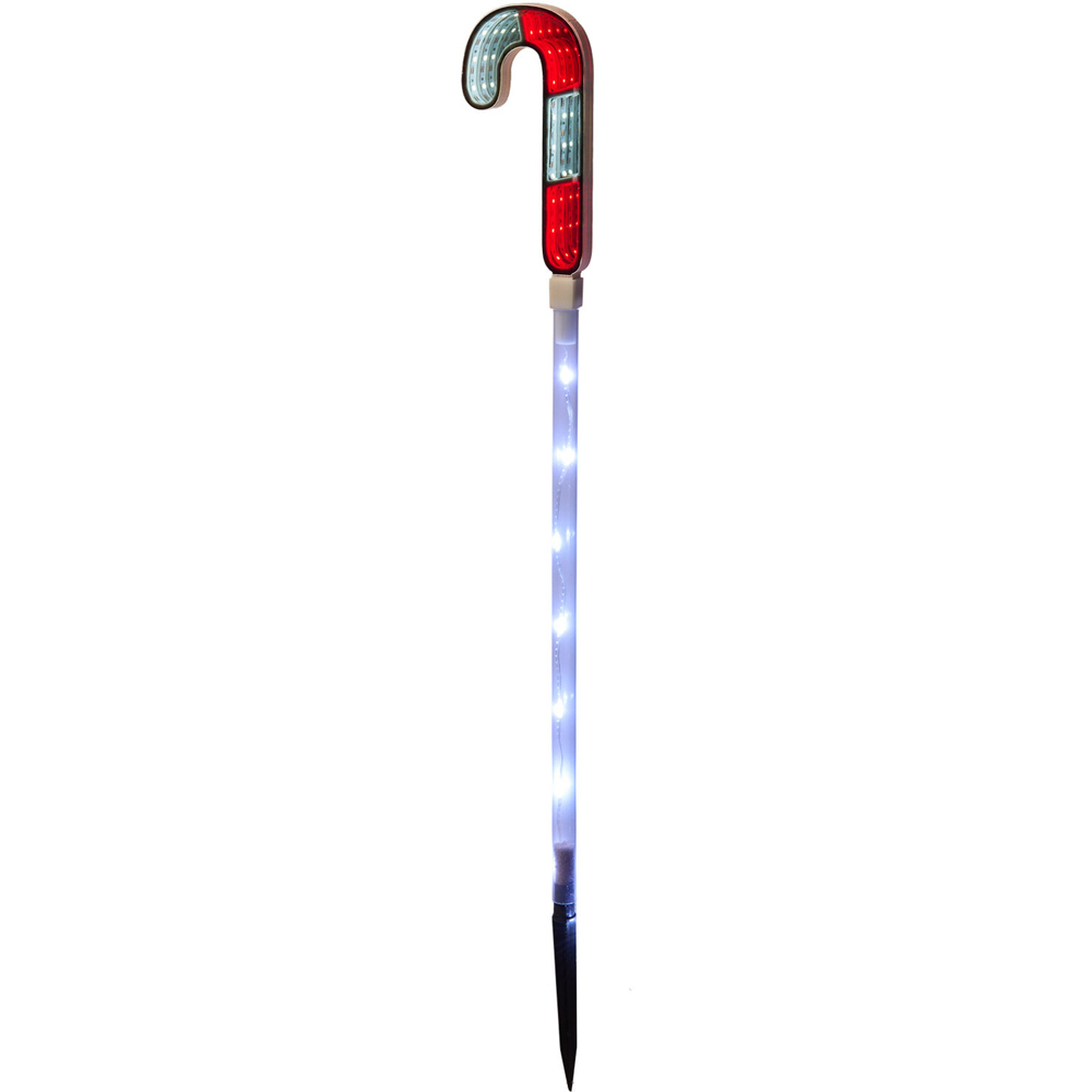 Pack of 4 Candy Cane Infinity Stake Lights Image 2