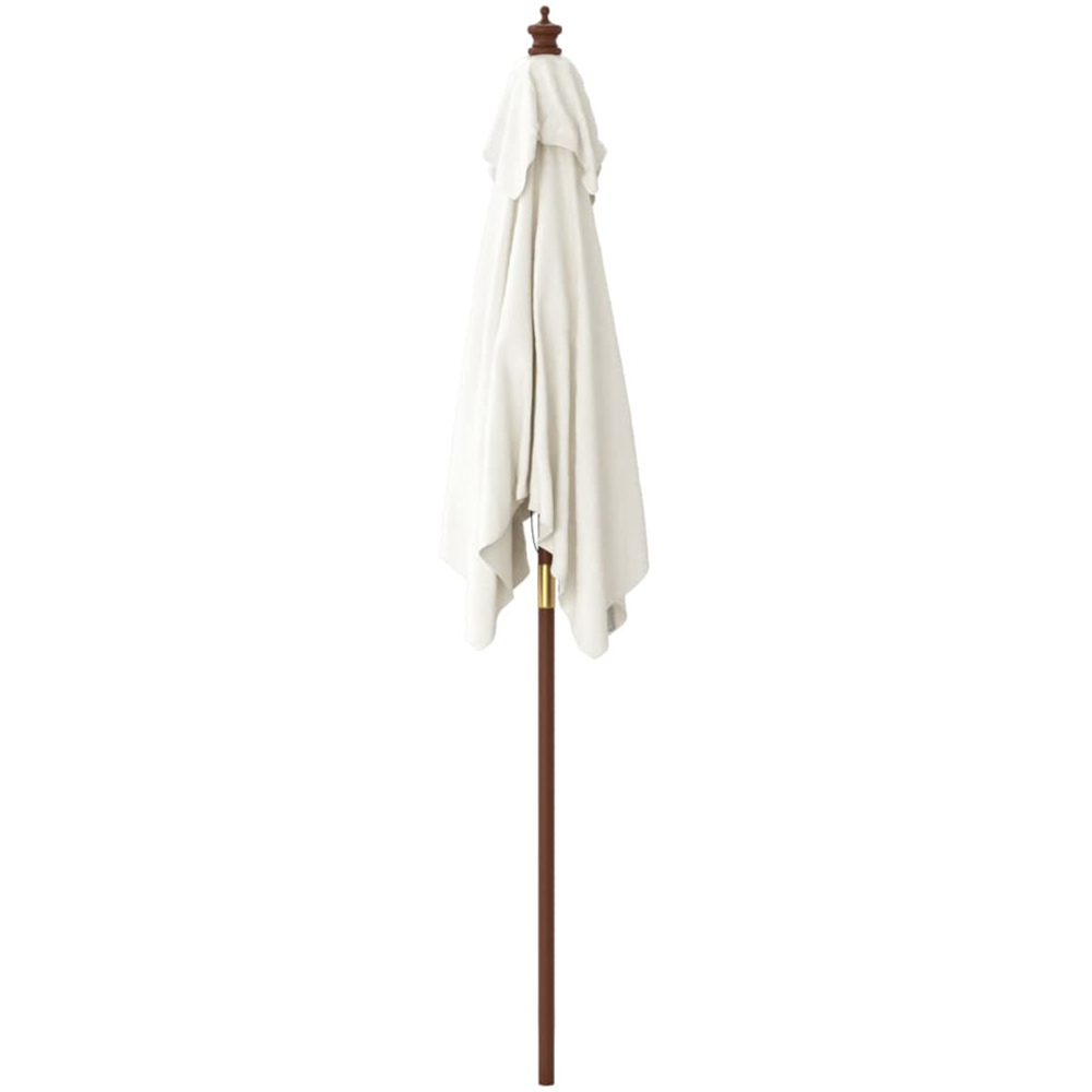 vidaXL White Garden Parasol 2.3 x 1.9m Image 3