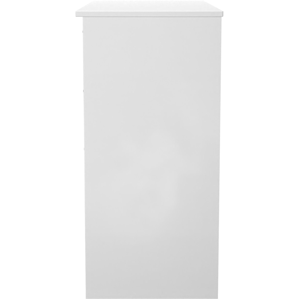 Crowndale Worcester 3 Drawer Matt Black and White Vanity Dressing Table Ready Assembled Image 4