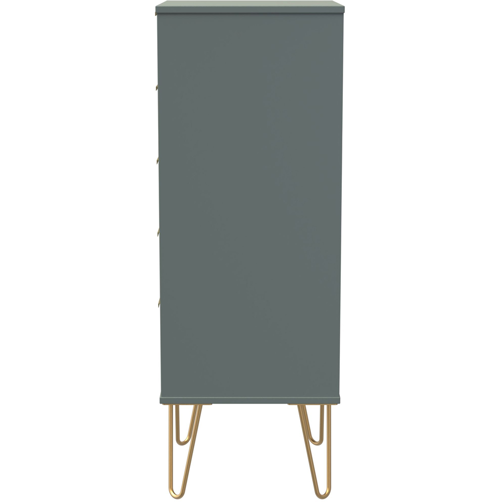 Crowndale 5 Drawer Reed Green Chest of Drawers Ready Assembled Image 4