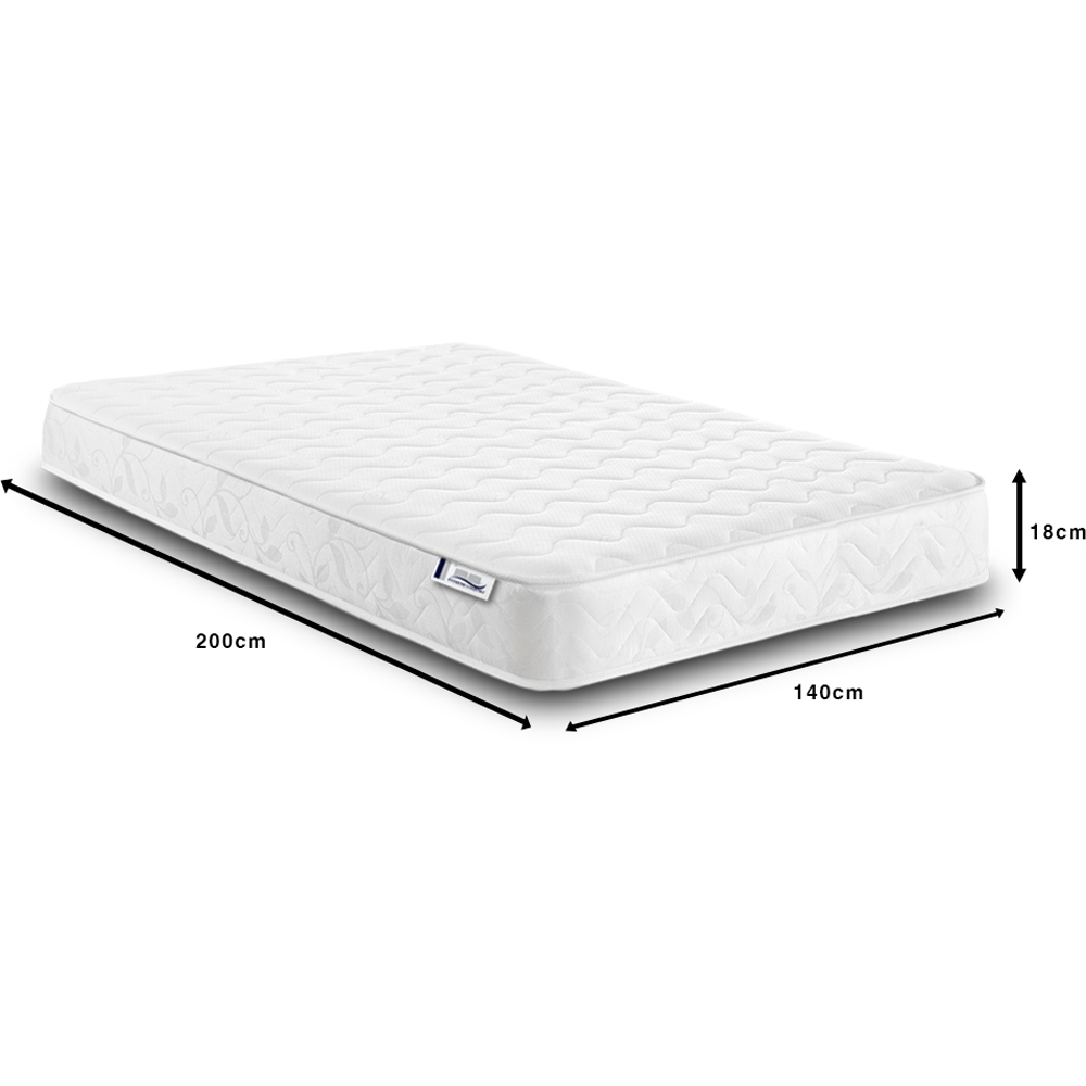 Extreme Comfort Cooltouch Colours European Double White Memory Foam and Spring Mattress Image 6