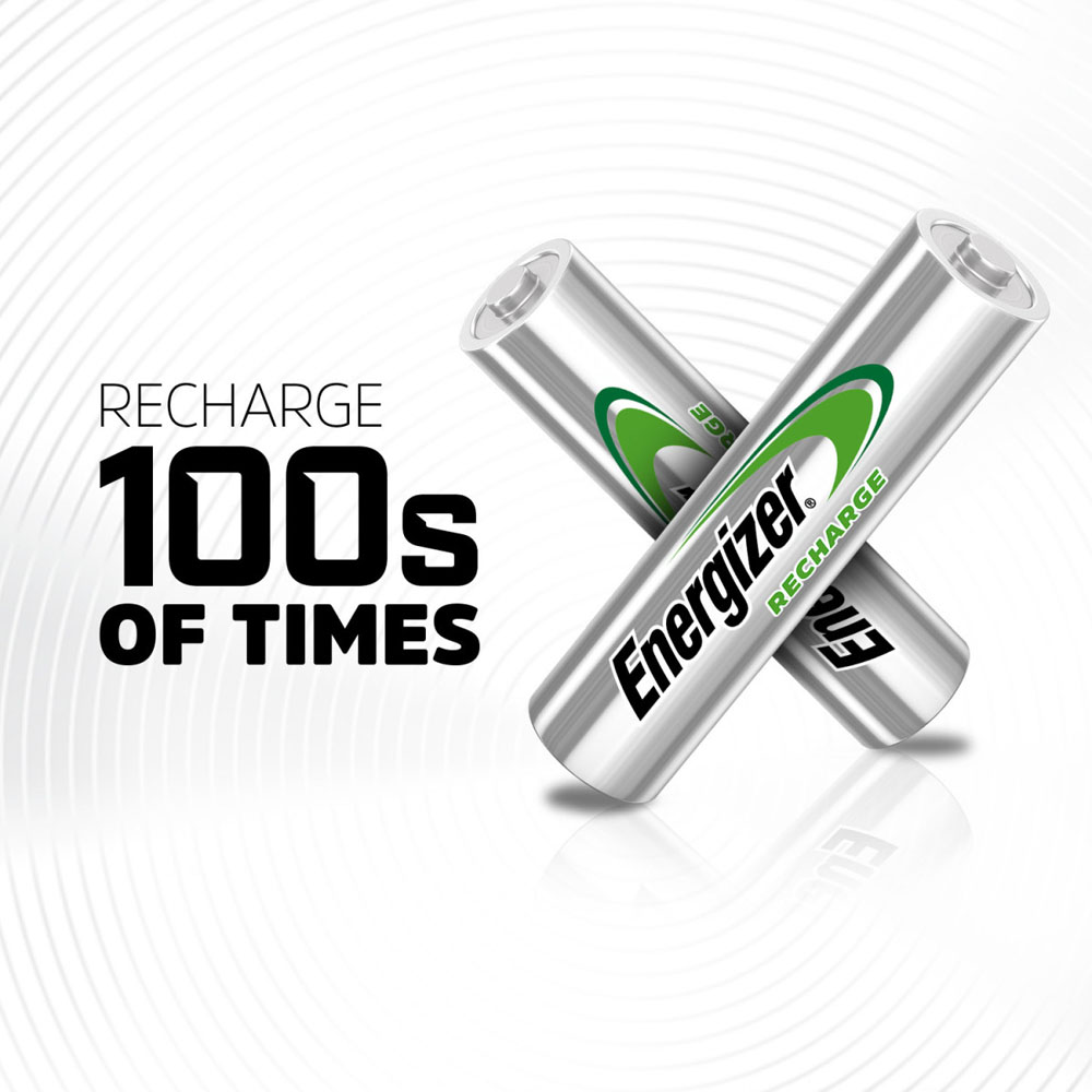 Energizer AAA 4 Pack 1.2V 800mAh Rechargeable Batteries Image 5
