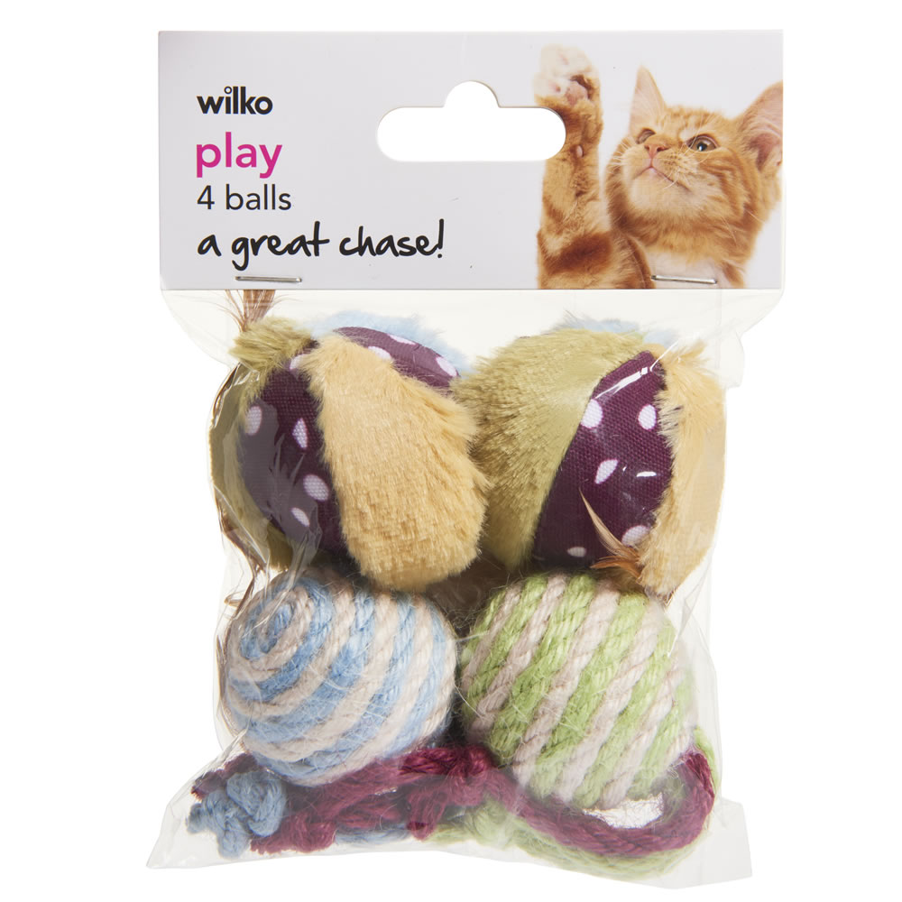 Wilko Chase Balls Cat Toy Image