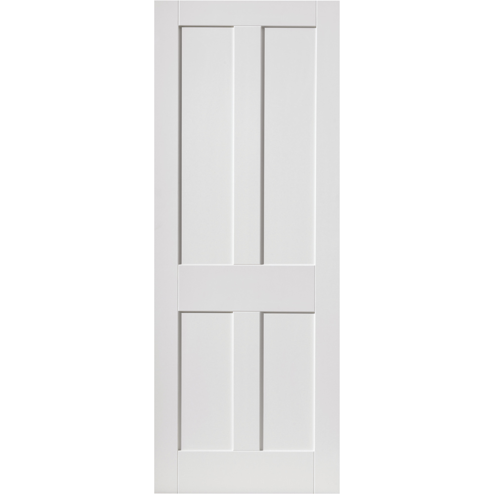 JB Kind Rushmore Shaker White Primed Internal Door 1981 x 762mm Image 1