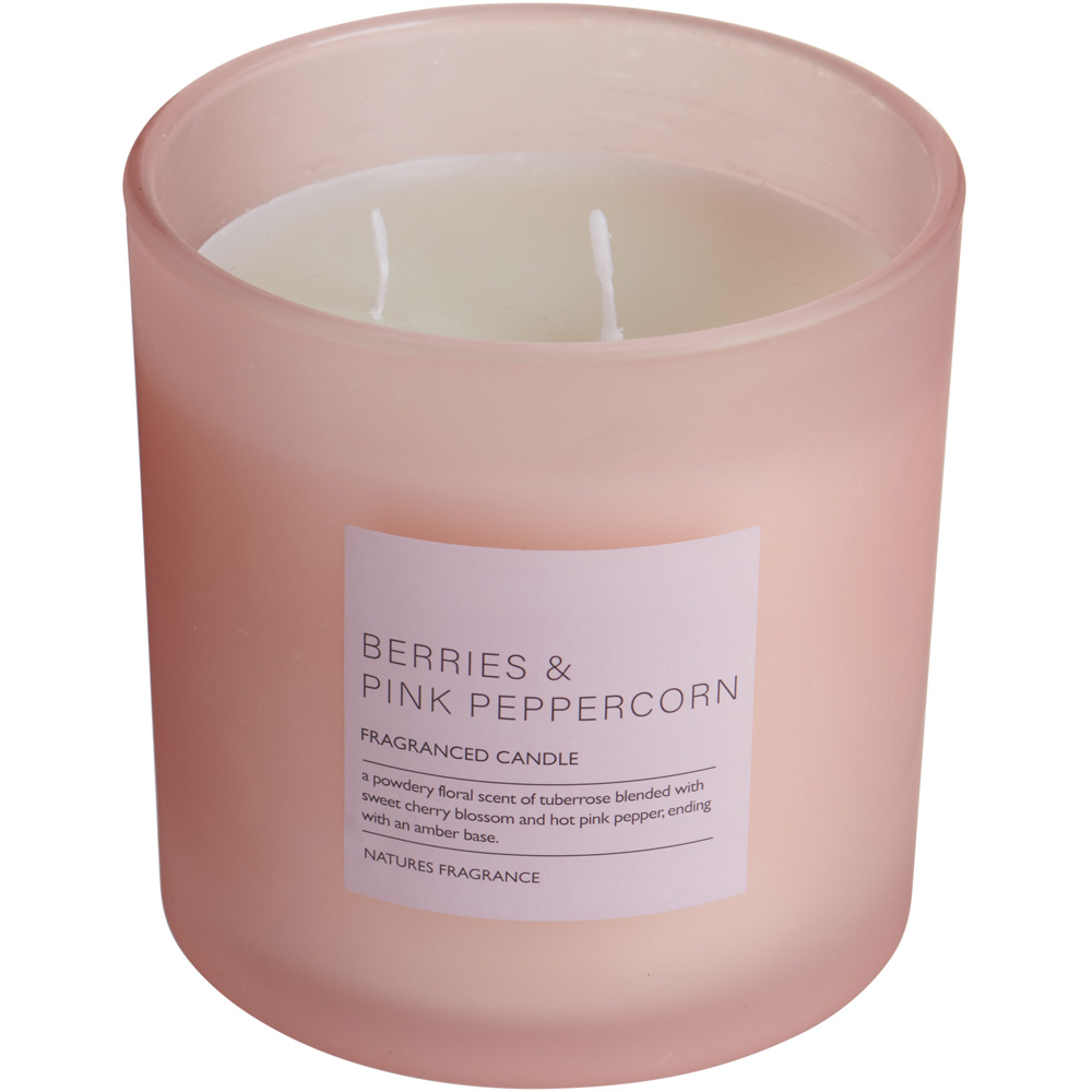 Natures Fragrance Berries and Pink Peppercorn Jar Candle Large Image 2