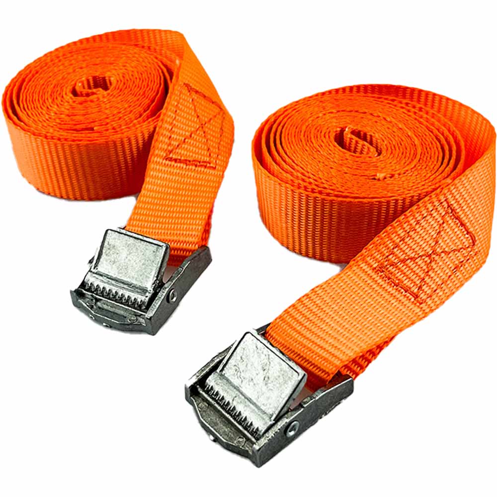 Wilko Tie Down Straps 25mm x 5m 2 Pack Image 1