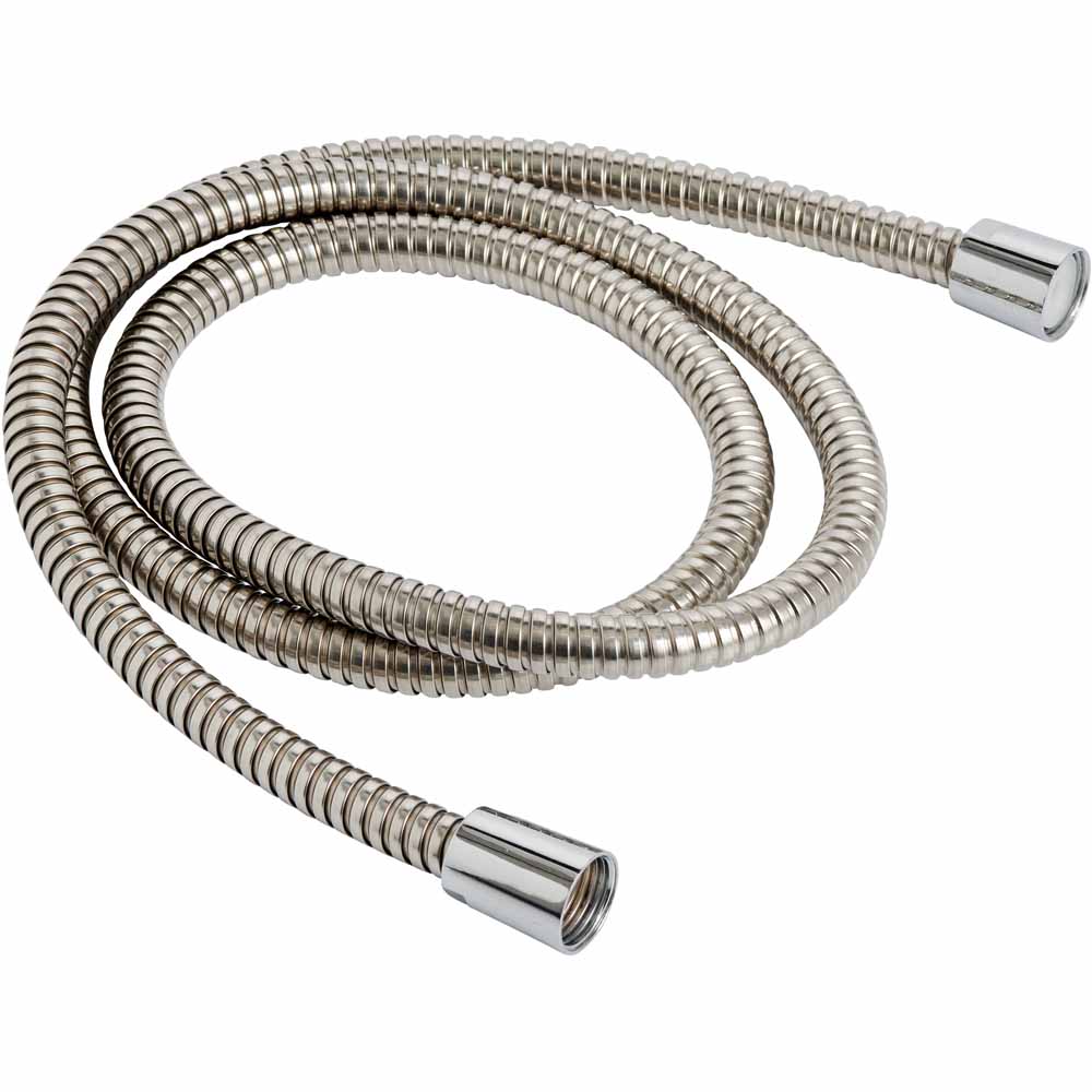 Wilko Stainless Steel Shower Hose 150cm Wilko