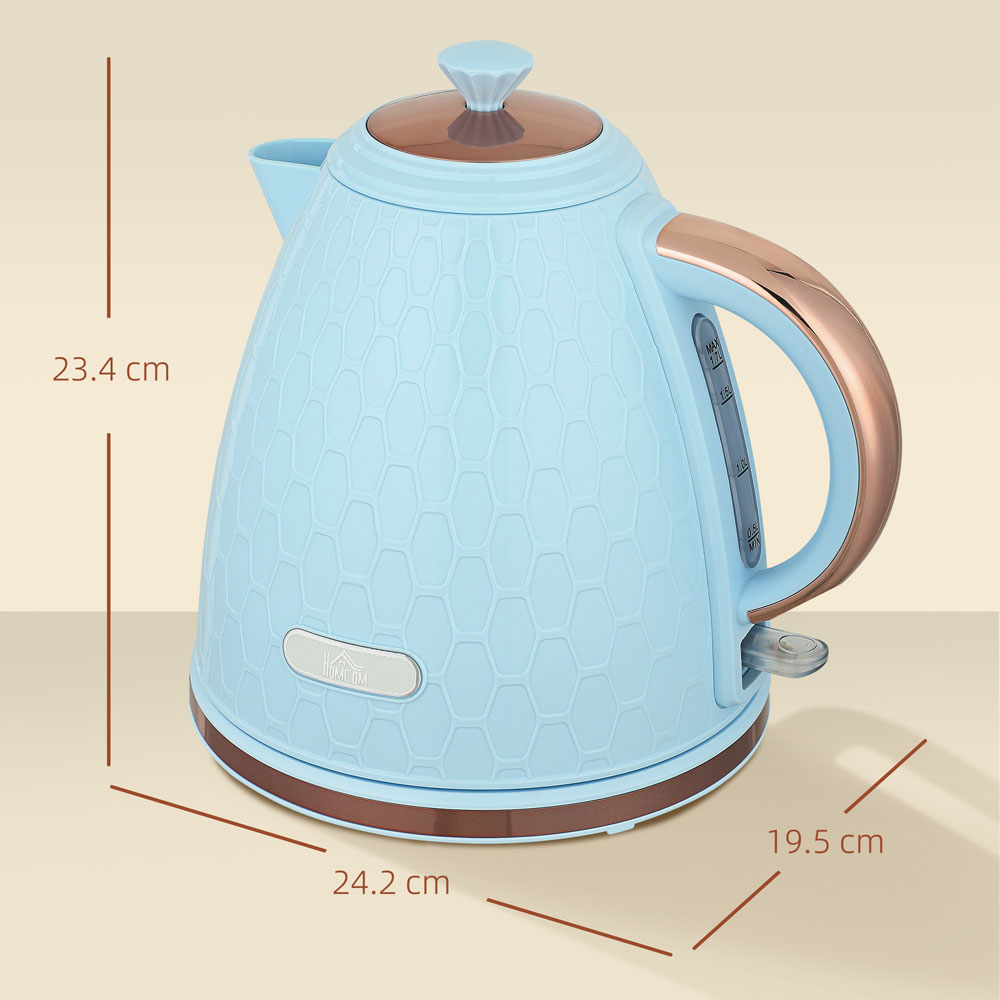 HOMCOM 800-206V70LB Light Blue 1.7L Fast Boil Electric Kettle 3kW Image 9