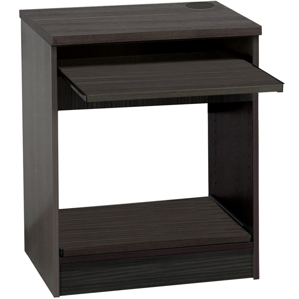 R White Cabinets Printer Desk Stand Black Image 2