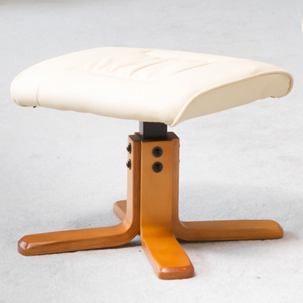 Artemis Home Severn Cream Swivel Recliner Chair with Footstool Image 4