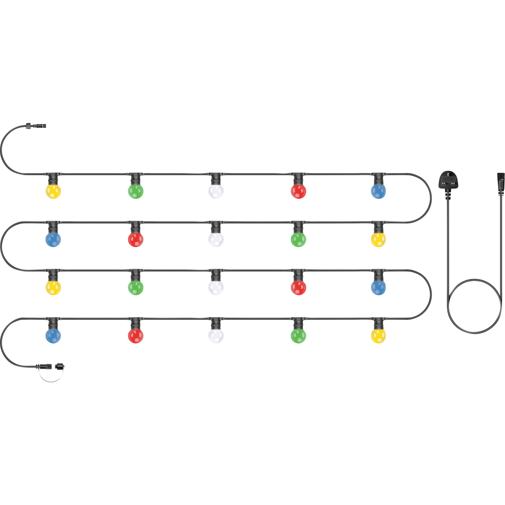 Eagle Connect Festoon 20 RGB Lamps LED String Light 10m Image 2