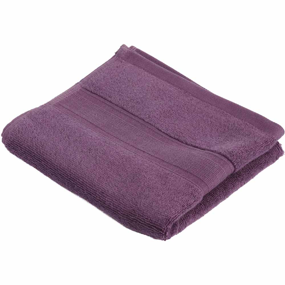 Wilko Supersoft Grape Hand Towel Image 1