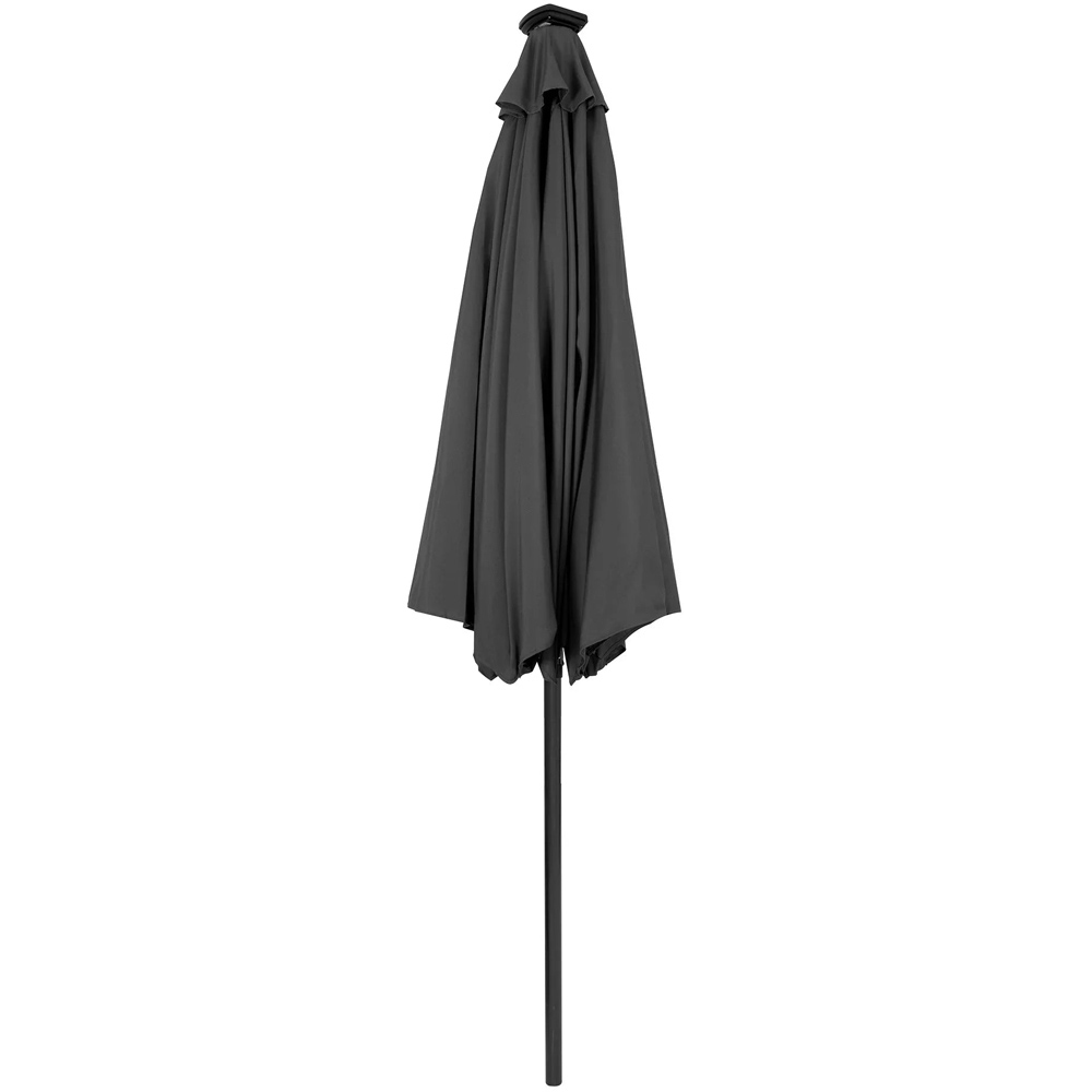MonsterShop Grey LED Crank and Tilt Parasol 2.7m Image 3