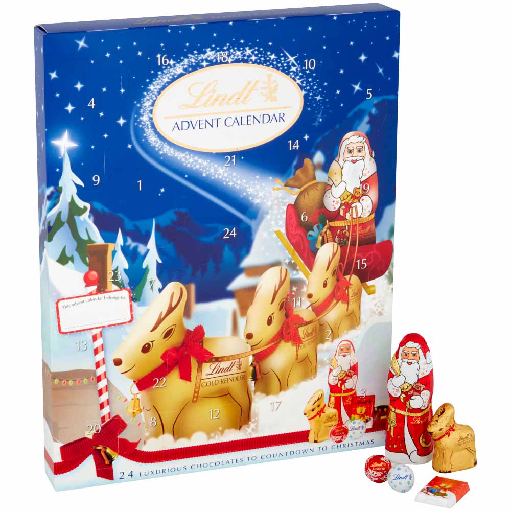 Lindt Milk Chocolate Advent Calendar 160g Image 2