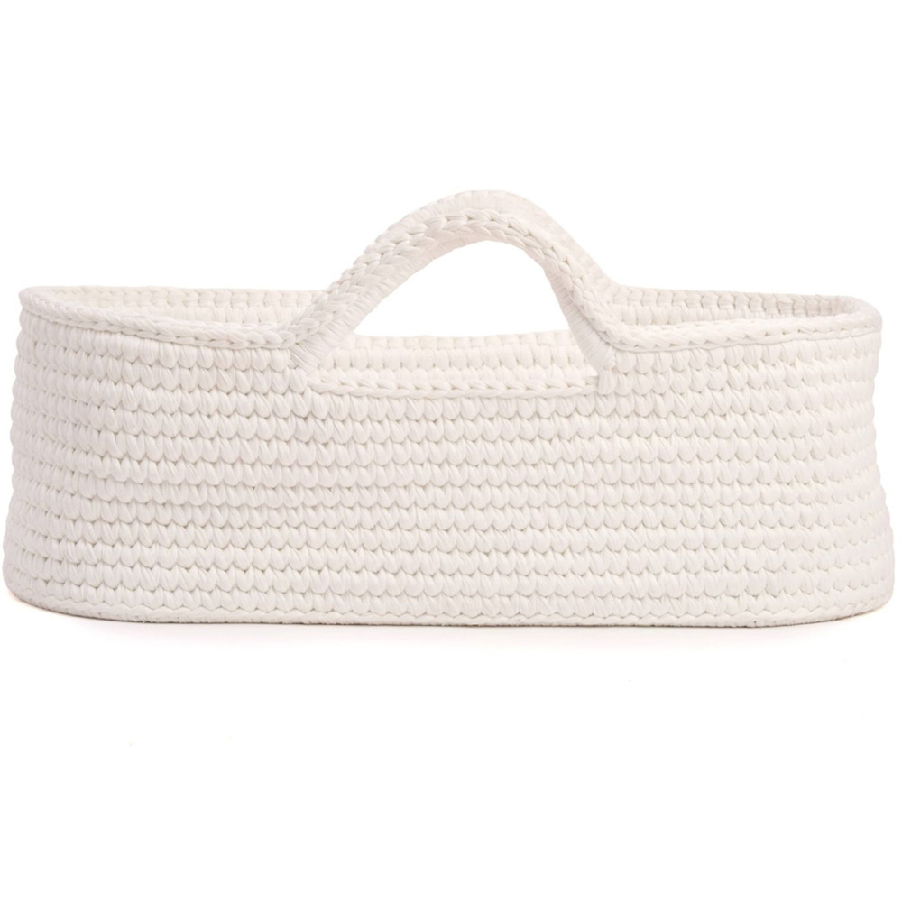 Clair de Lune Crochet Moses Basket with Rocking Stand and Mattress Image 4