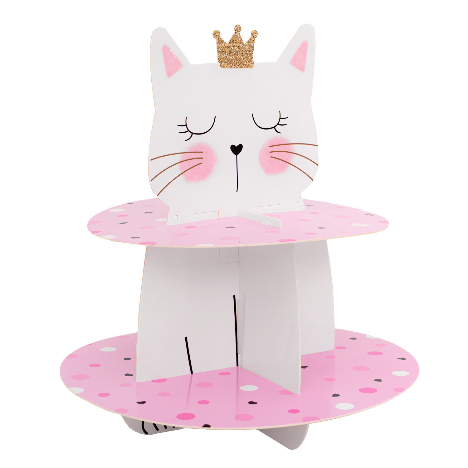 Kitten Party Cake Stand Pink Image 5
