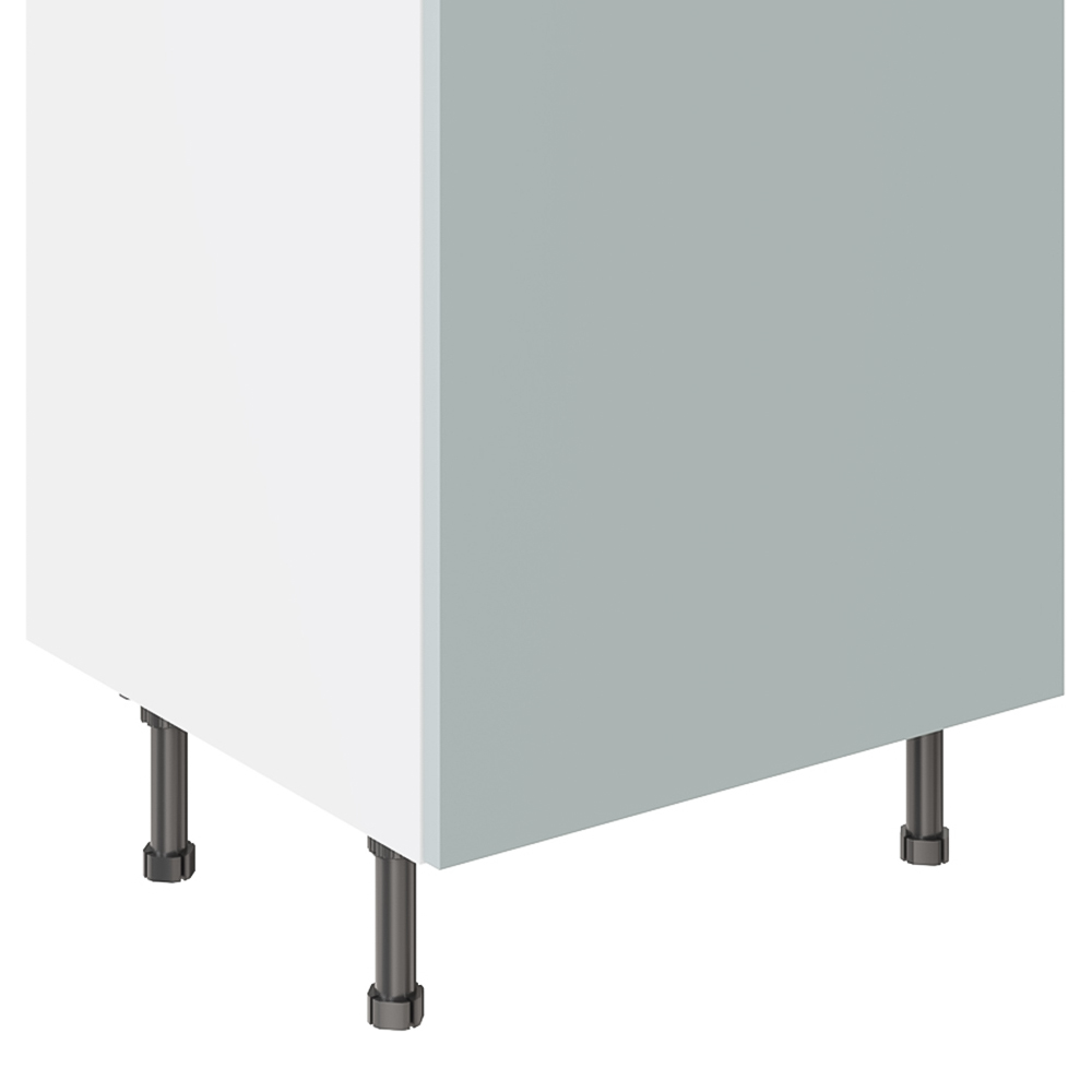 Kitchen Kit Slab Supermatt Aquamarine Base Kitchen Cabinet Flatpack 600mm Image 3