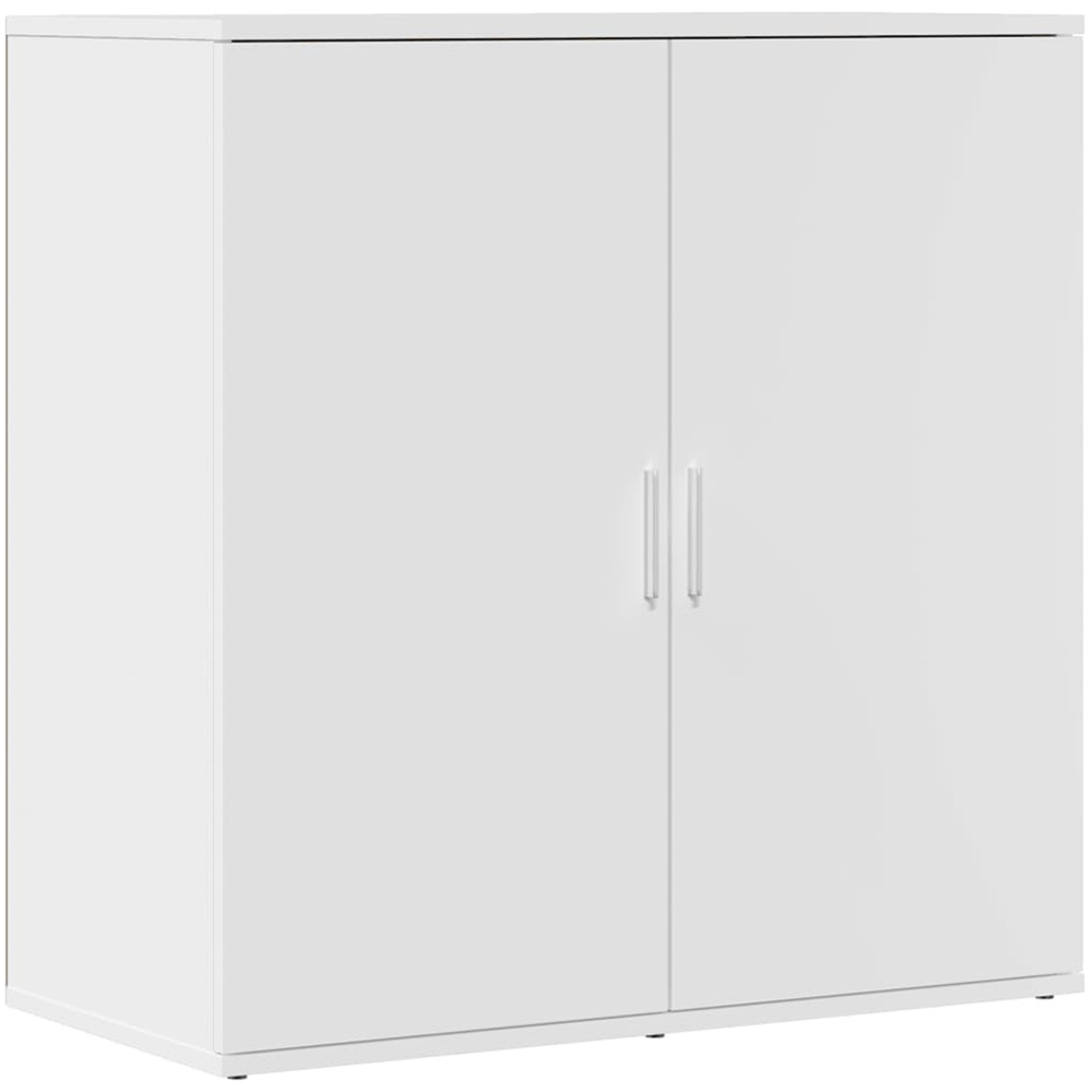 vidaXL 2 Door White Sideboard Image 2