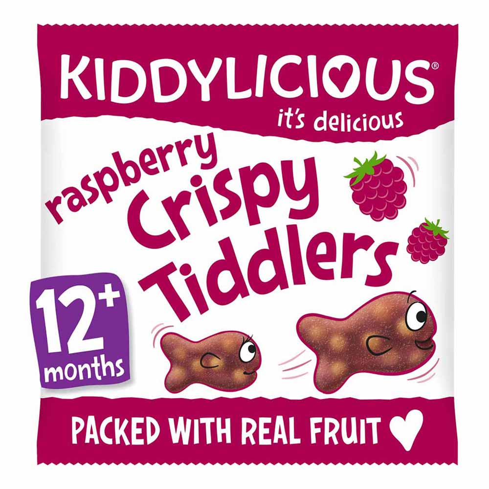Kiddylicious Crispie Tiddlers Raspberry 12g Image 1