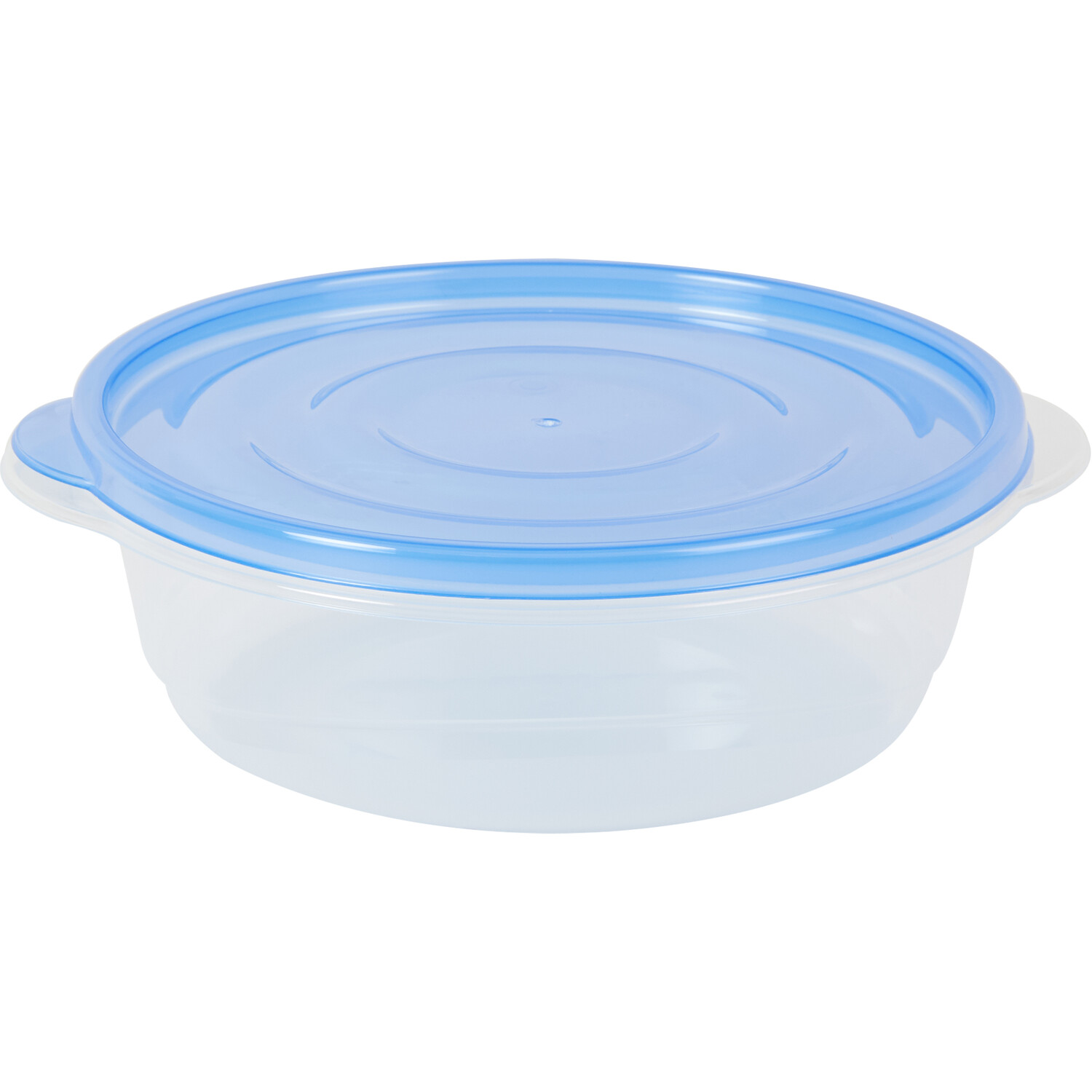 Pack of 2 Round Food Boxes with Lids - Blue Image 3