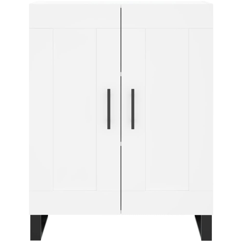 vidaXL 2 Door 3 Shelf White Highboard Image 8