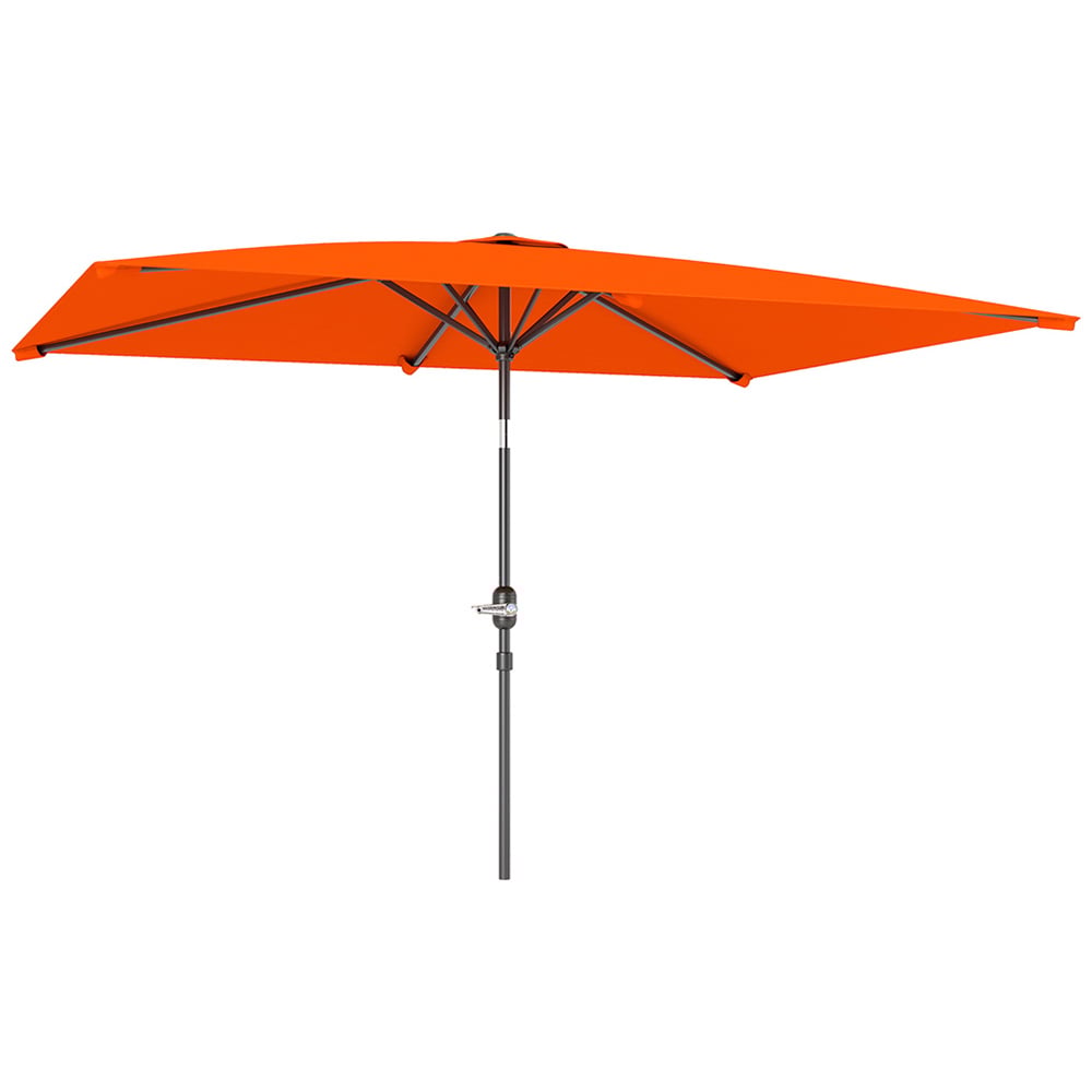 Outsunny Orange Crank and Tilt Parasol 3m Image 1