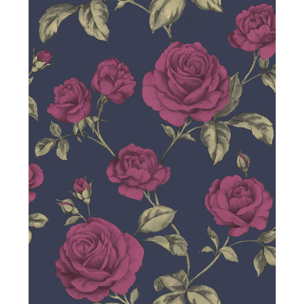 Graham & Brown Boutique Wallpaper Countess Navy Image 1