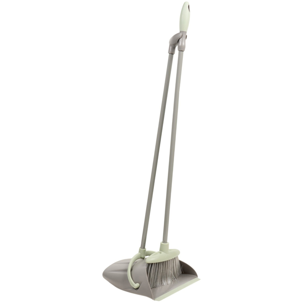 My Home Sage Long Handle Dustpan and Brush Image 2