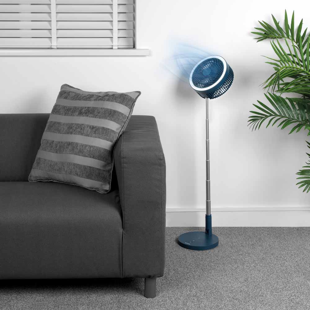 Beldray Cordless LED Foldable Fan Blue Image 8
