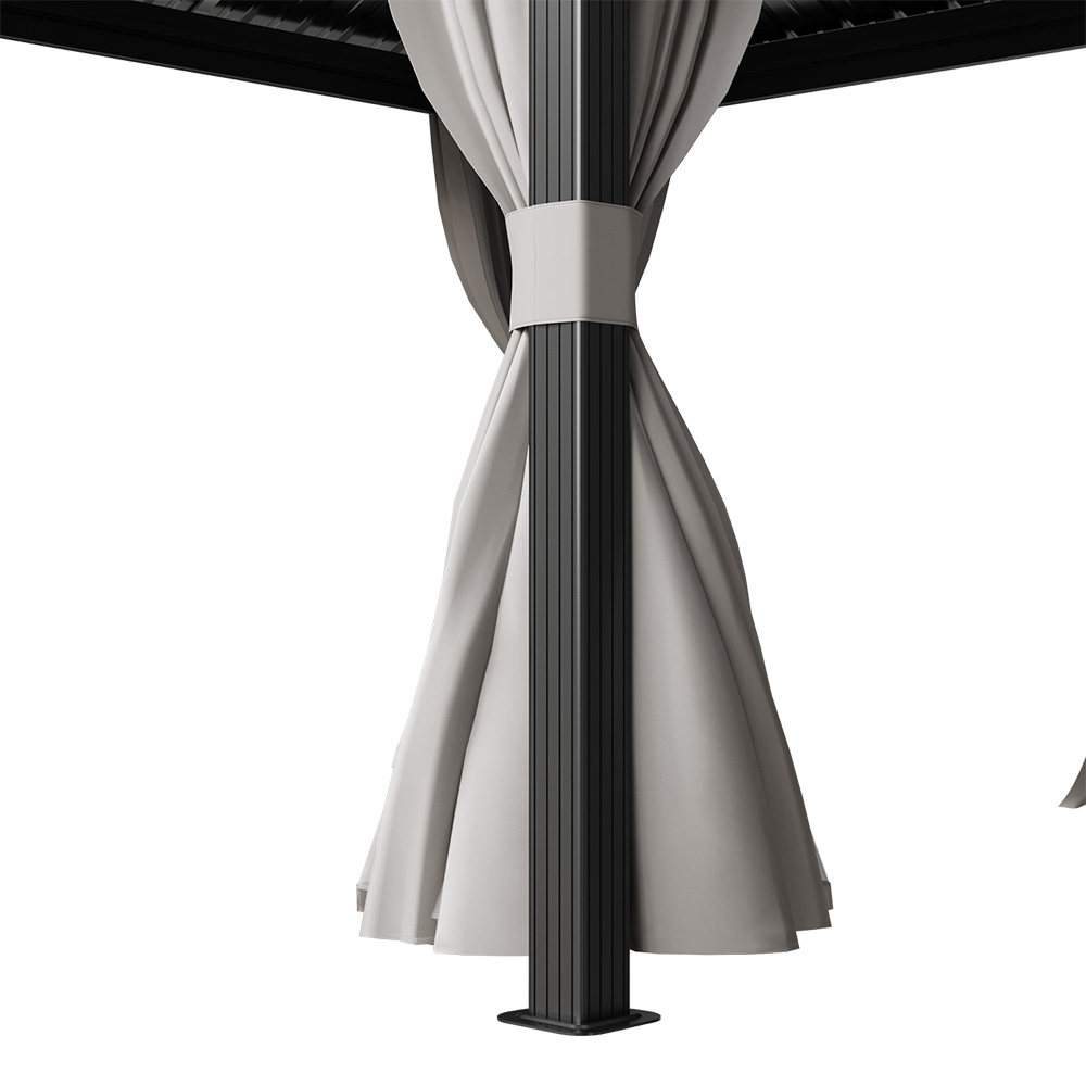 Living and Home Hardtop Patio Gazebo 9 x 9ft Image 6